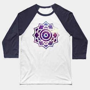 Galaxy Mandala: Sahasrara Baseball T-Shirt